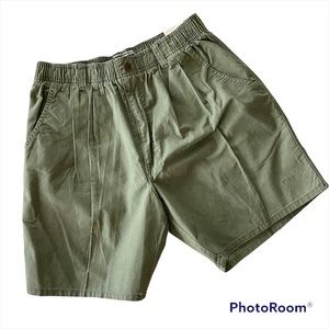 Vintage OP Twill Shorts Olive Green XL NWT Dad Shorts